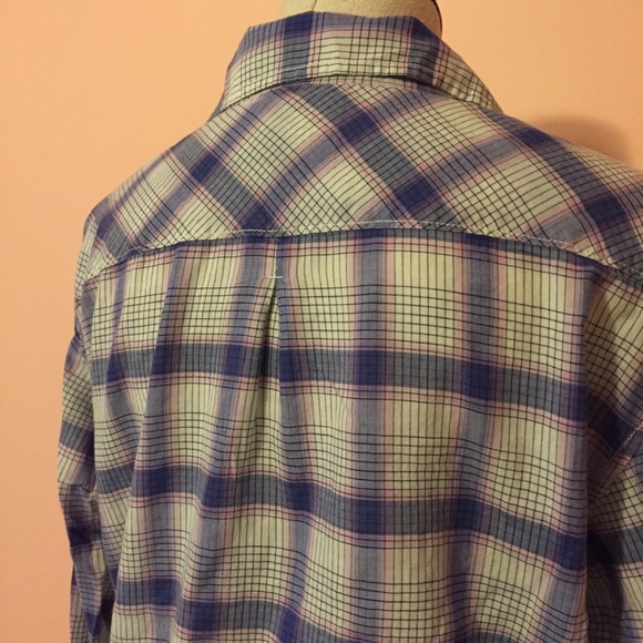 📦 MOVING SALE 🚛 AEO super soft plaid button down🔮 Sz Small - Picture 6 of 8